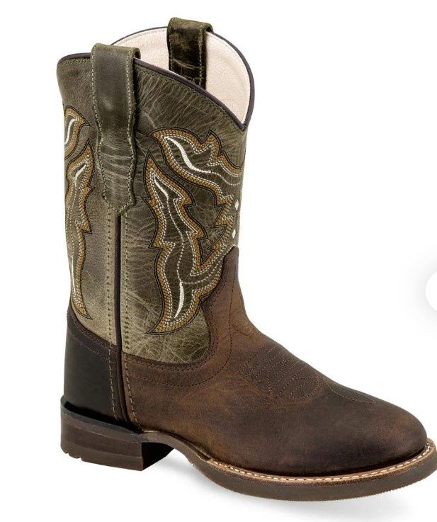 Old West Olive Brown Toe 2001