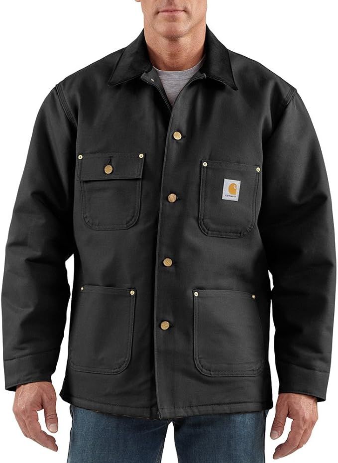 Carhartt Lined Chore Jacket, Colour: Black, Size: S