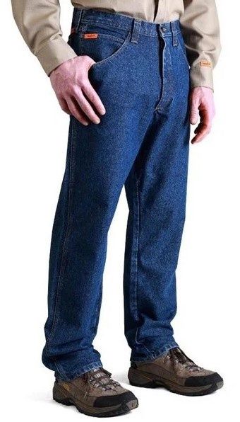 Wrangler FR Relaxed Denim Pant, Size: 34x34