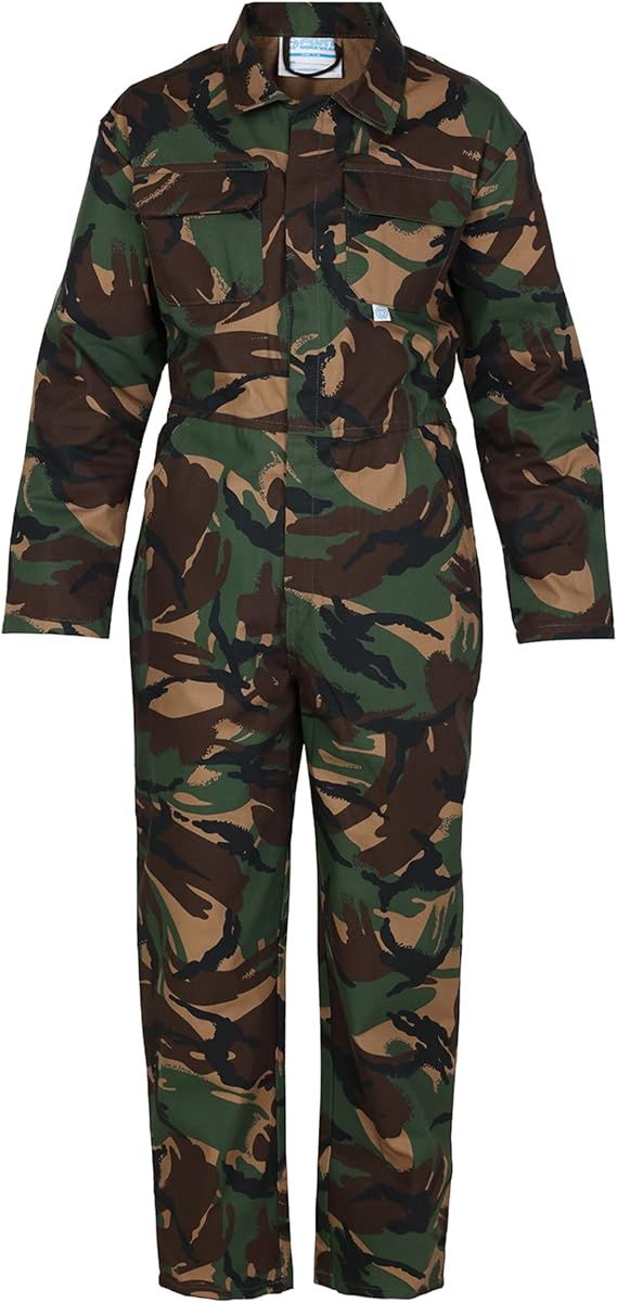 Big Al Kids Camo Coverall, Colour: Camo, Size: 2
