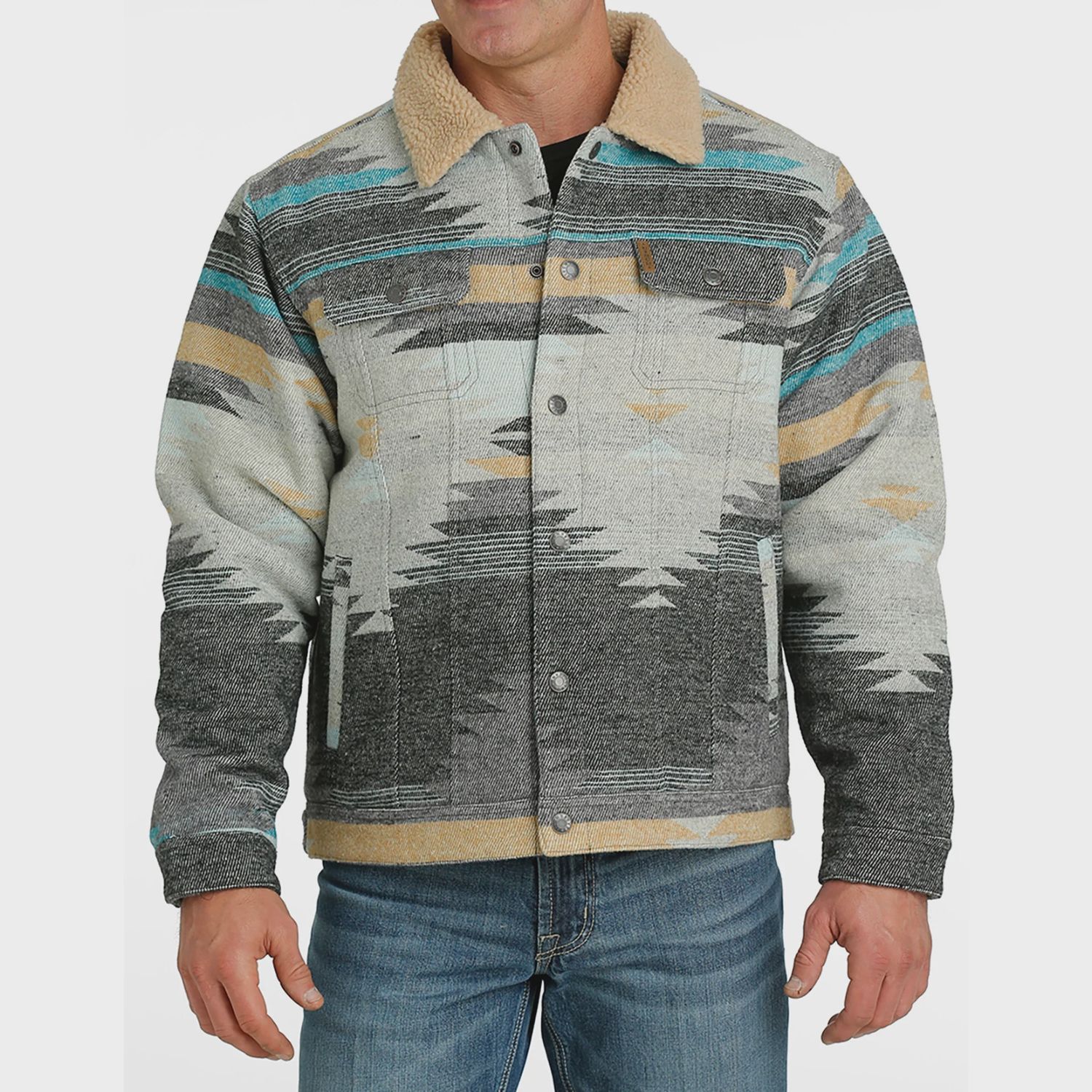 Cinch Sherpa Wooly Trucker Jacket, Size: S
