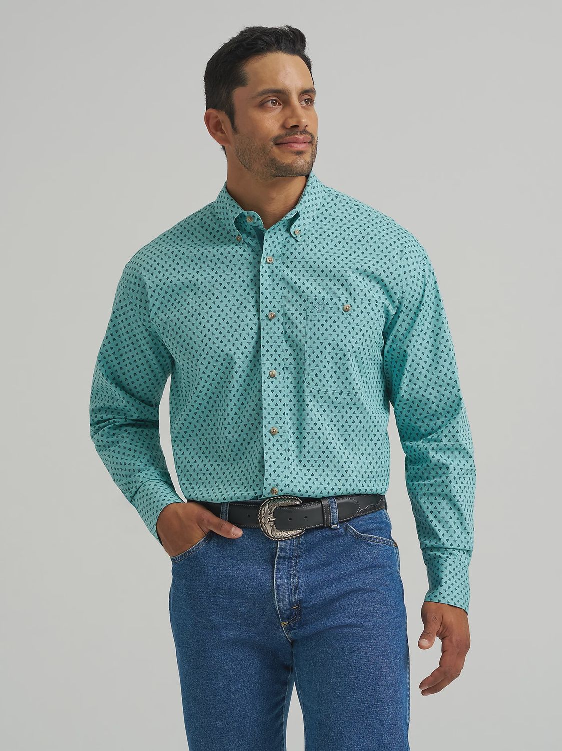 Wrangler Western LS Pocket Shirt 8203, Size: S