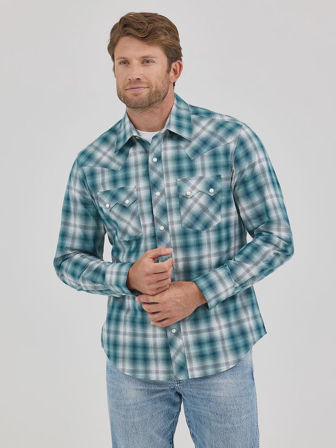 Wrangler Western Retro LS Snap 8073, Size: S