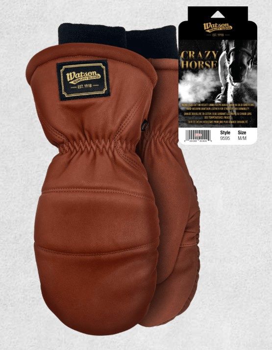 Watson Crazy Horse Mitt 9595, Colour: Brown, Size: L