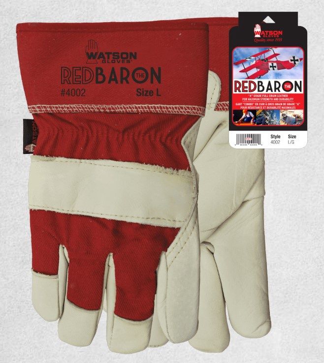 Watson Red Baron Unlined Impact Glove 4002, Size: S