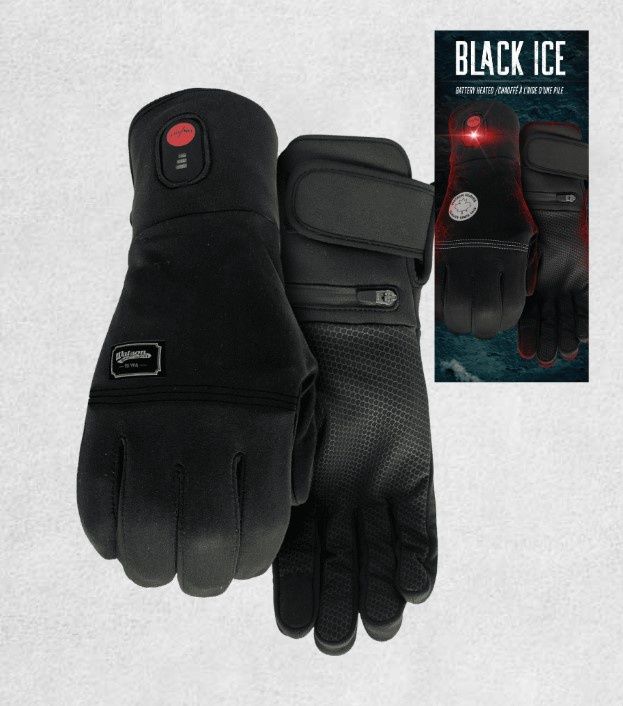 Watson Black Ice Battery Heated Gloves, Size: S