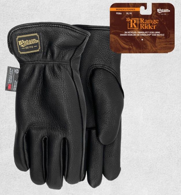 Watson Gloves Women’s Range Rider Leather Glove, Size: S