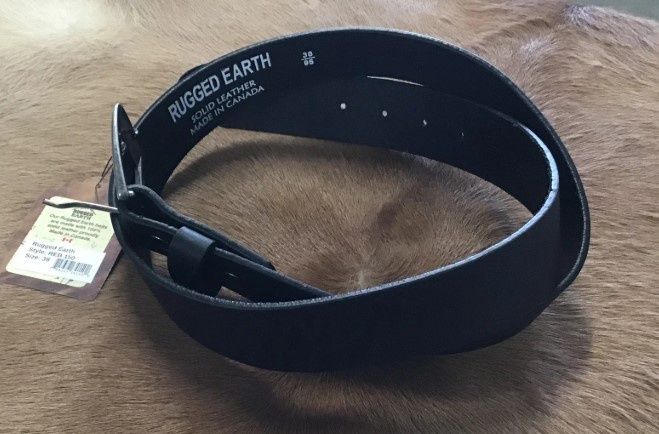 Rugged Earth Black 1.5 inch belt