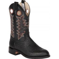 Canada West Brahma Ranchman Roper Black Bullhide