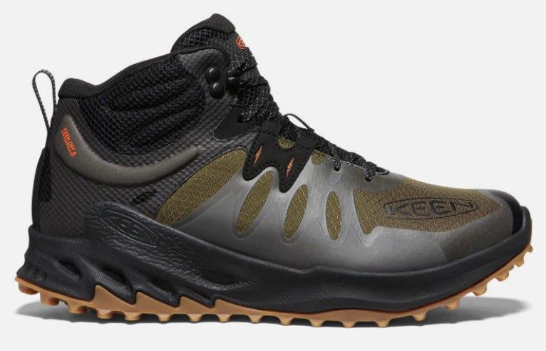 Keen Zionic Mid WP Shoe, Colour: Dark Olive, Size: 8