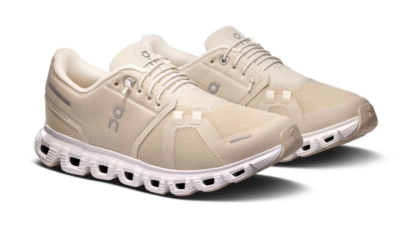 ON Shoes Cloud 6 Women's, Colour: Pearl/White, Size: 6