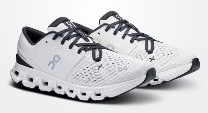 ON Shoes Cloud X4 Women's, Colour: Ivory/Blk, Size: 6