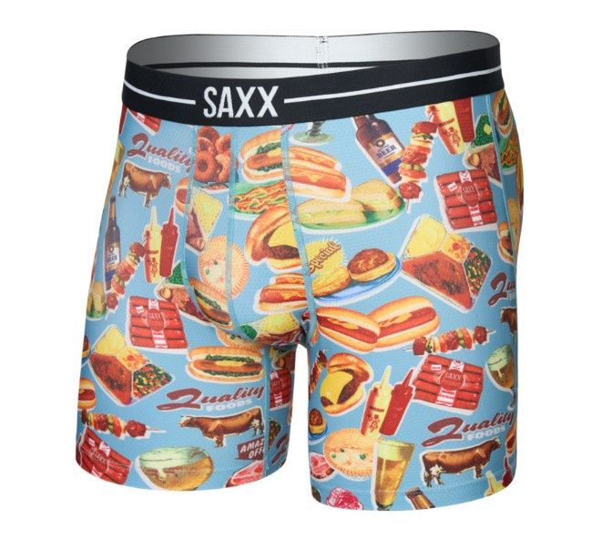 SAXX Volt Breathable Mesh Quality Foods Multi, Colour: Quality Foods Multi, Size: S