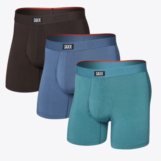 SAXX Vibe Xtra Super Soft BB Fly 3 Pack seascape/indigo, Size: S