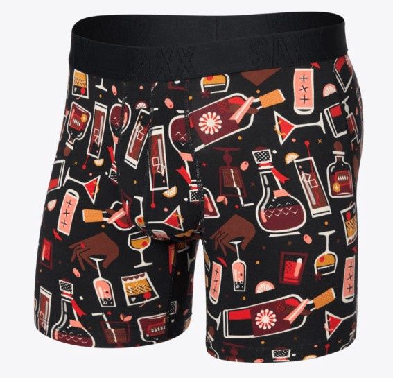 SAXX DT Cooling Cotton BB Host with the Most Black, Colour: HST Host with the Most Black, Size: S