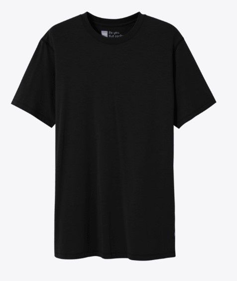 SAXX Drop Temp Cooling Cotton Tee, Colour: BLK Black, Size: 2XL