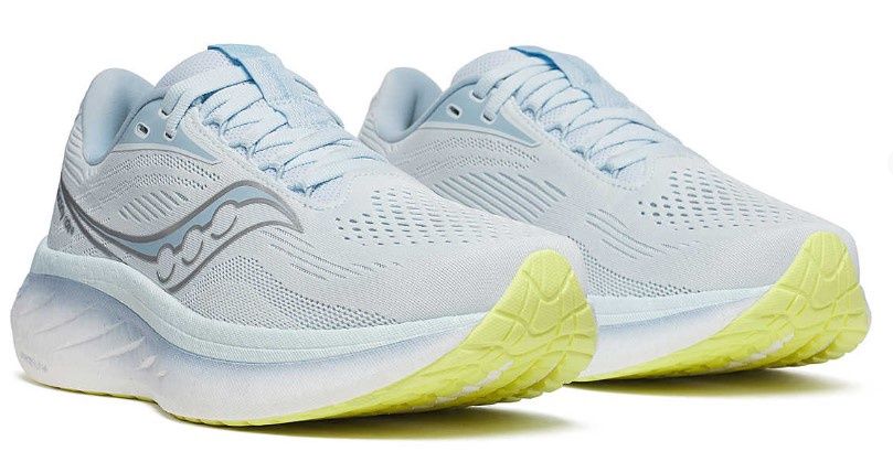 Saucony Ride 18 Women's Shoe, Colour: Ice Melt/Dream, Size: 6