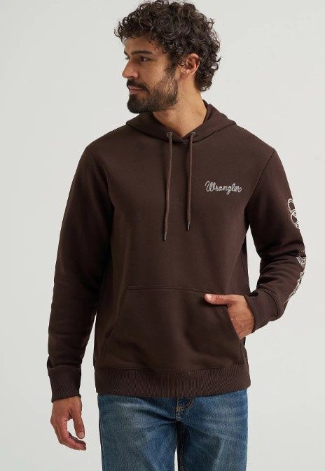 Wrangler Hoodie 8744, Colour: Brown, Size: S