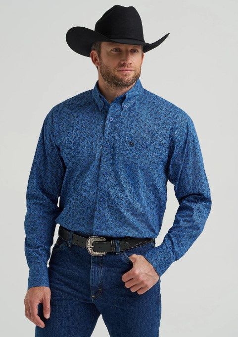 Wrangler Western LS Button Shirt 9596, Size: S