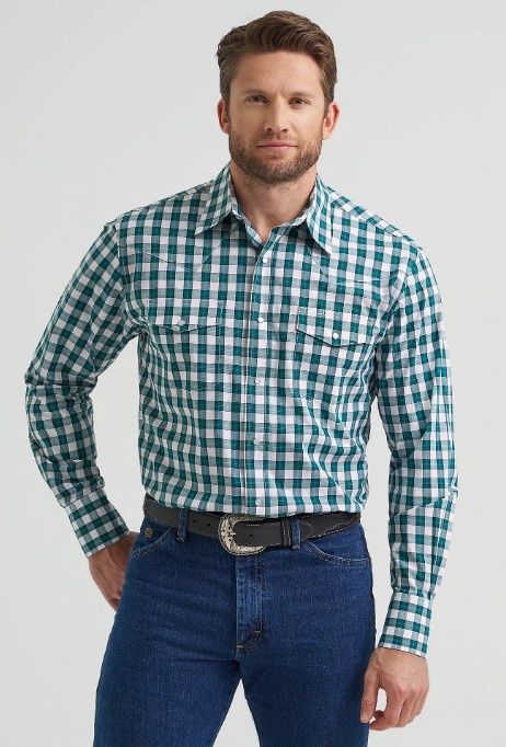 Wrangler Western LS Snap Shirt 9524, Size: S