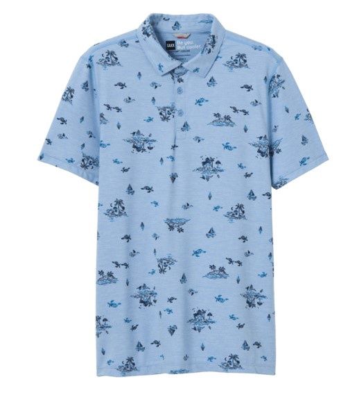 Saxx DT All Day Cooling Polo, Colour: ILB, Size: S