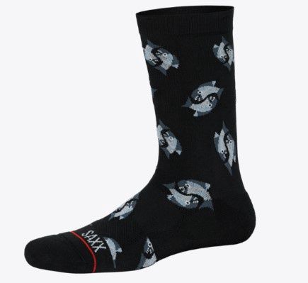 Saxx Whole Package Crew Sock, Colour: AWB, Size: LG