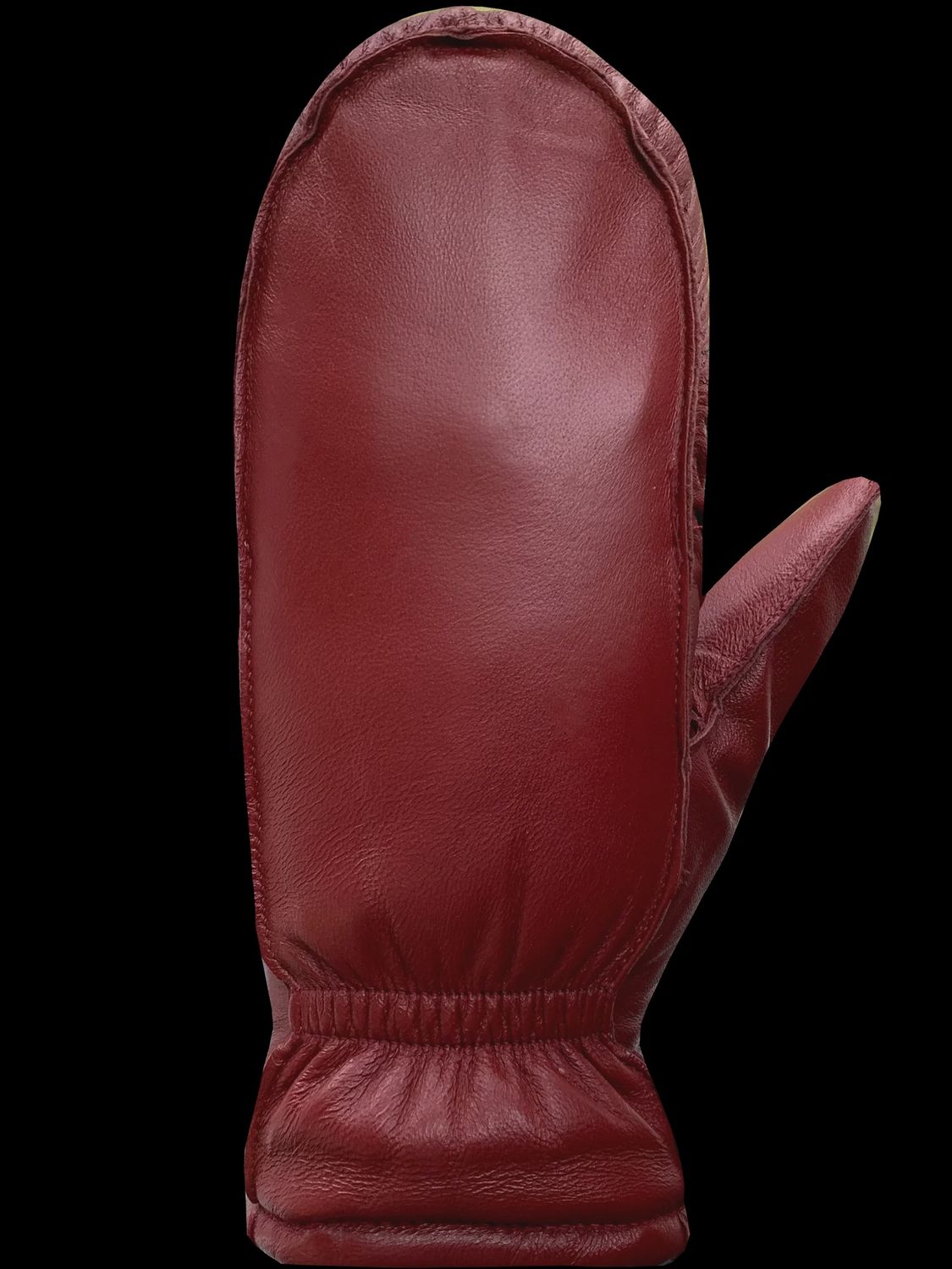 Auclair Kiva Moccasin Ladies Leather Mitt, Colour: Cranberry, Size: M