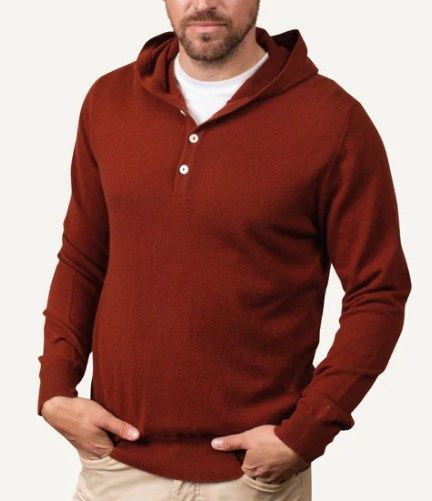 Stanfield’s Waffle Hoodie, Colour: Carmine, Size: S