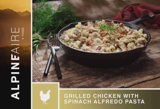 AlpineAire Grilled Chicken W/ Spinach Alfredo Pasta