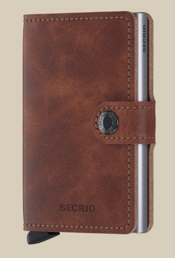 Secrid Miniwallet Vintage Brown, Colour: Vintage Brown