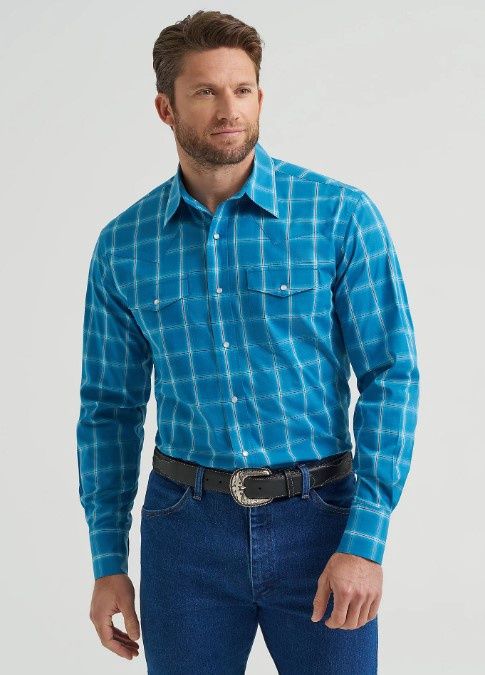 Wrangler LS Western Snap Shirt 9370, Size: S
