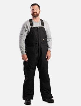 Berne Icecap Insulated Bib Overall, Colour: Black, Size: S