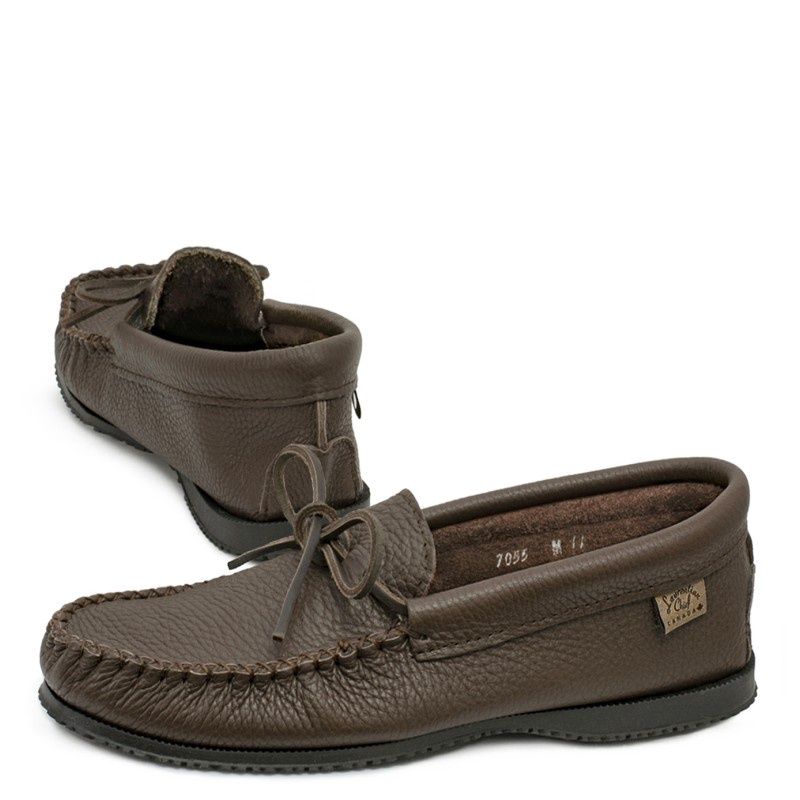 Laurentien Chief Moccasin Hard Sole, Size: 4