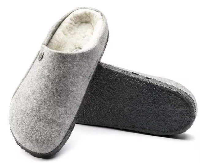 Birkenstock Zermatt Shearling WZ Light Grey, Colour: Light Grey, Size: 36, Width: Narrow