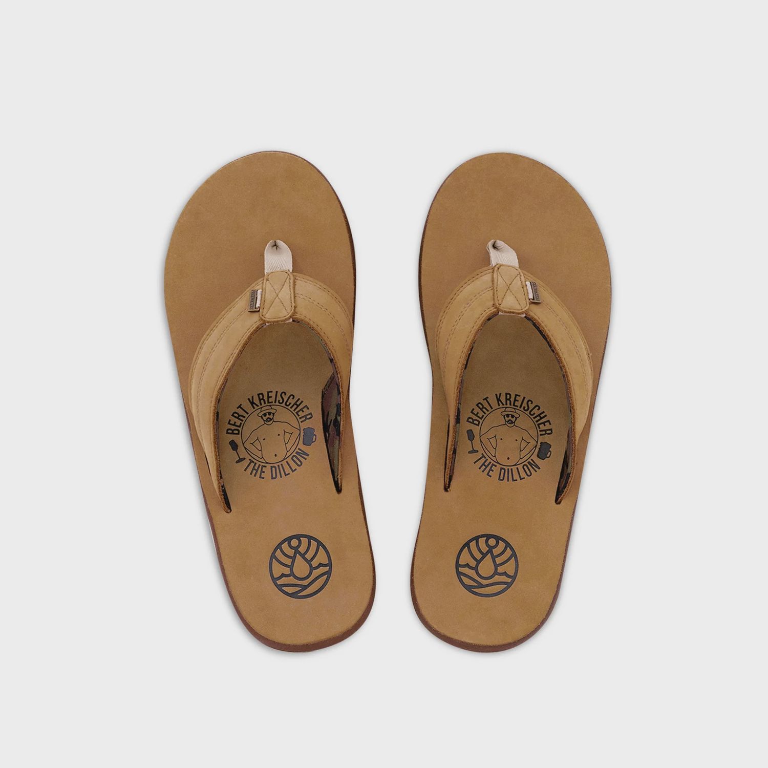Freewaters The Dillon 2.0 Flip Flop, Colour: Brown, Size: 7