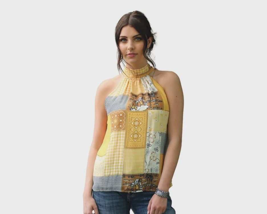 Cruel Denim Sleeveless Blouse 1001, Size: XS