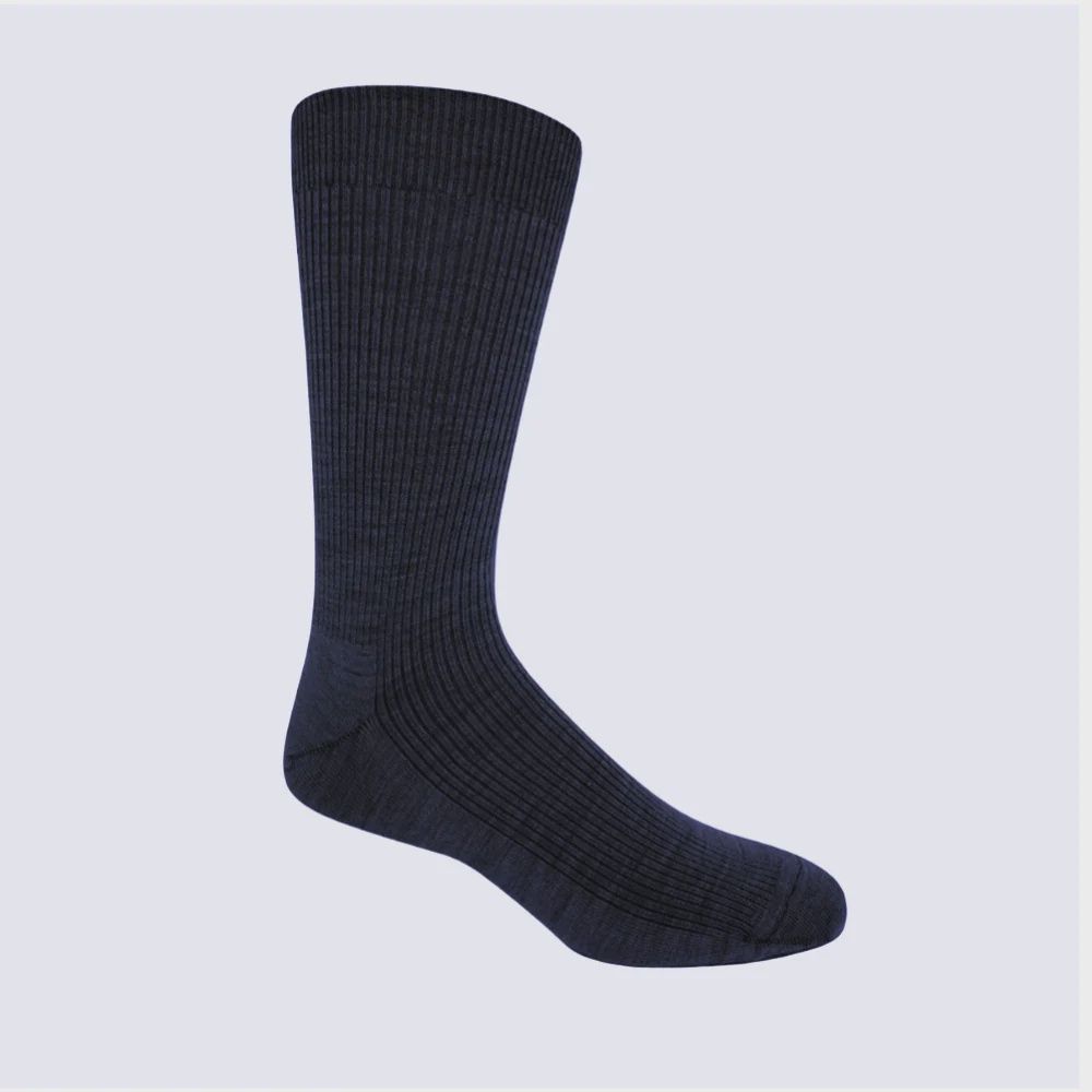 Vagden Socks Non-Elastic, Colour: Navy, Size: L
