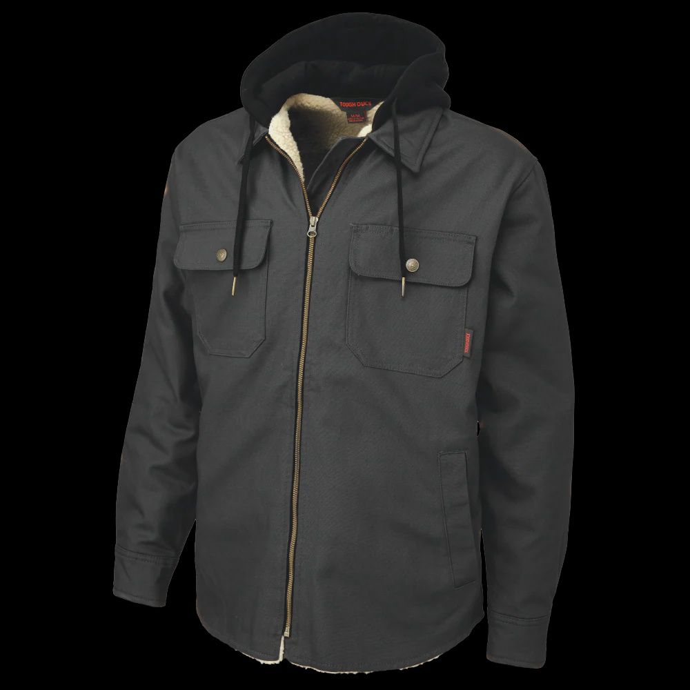 Tough Duck Sherpa Lined Duck Jacket, Colour: Black, Size: S
