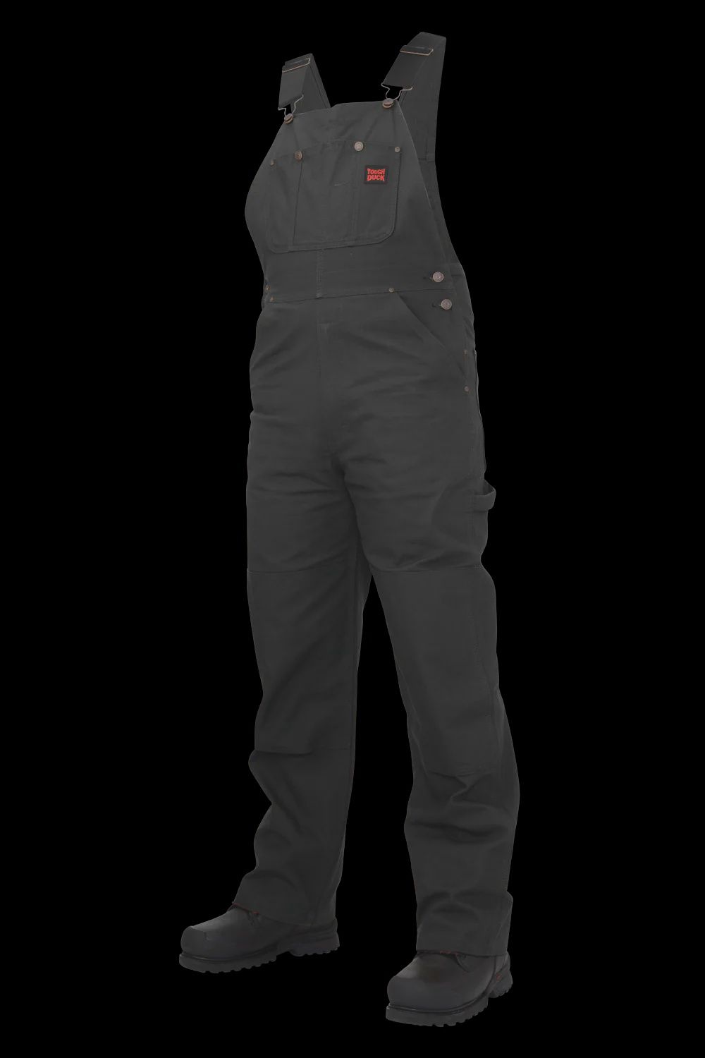Tough Duck Unlined  Bib Overall, Colour: Black, Size: S