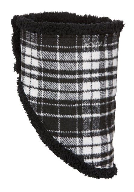 Kombi Sherpa Faceguard, Colour: Black White check, Size: One Size