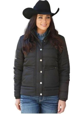 Cinch Quilted Jacket Black