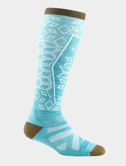 Darn Tough Over The Calf Lightweight 8022, Colour: Aqua, Size: S