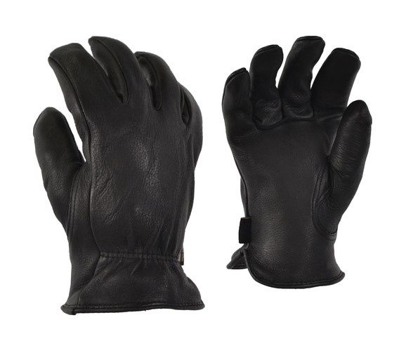 Ganka Unlined Deerskin Glove, Colour: Black, Size: S