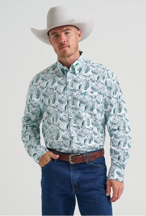 Wrangler Western LS Button Shirt 4541, Size: S