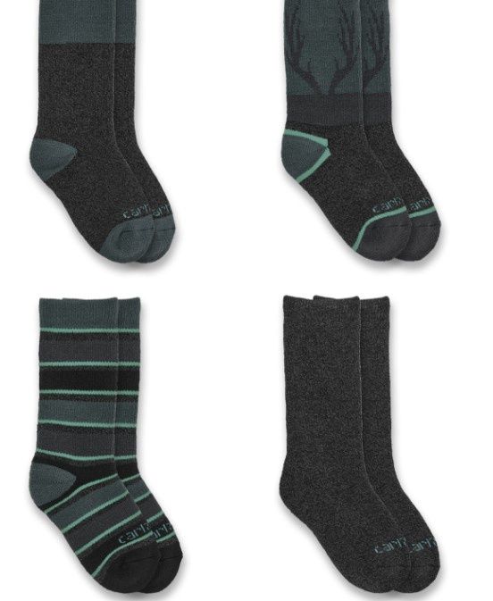 Carhartt Outdoor Heavyweight Junior Sock 4 Pack