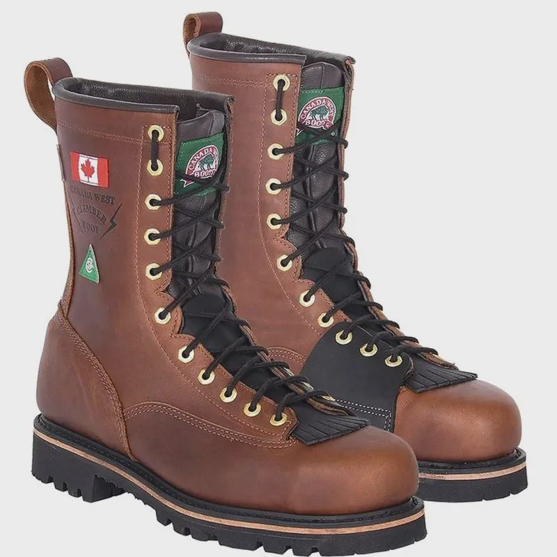 Canada West CSA Lace Pecan Tumbled Climber, Size: 7