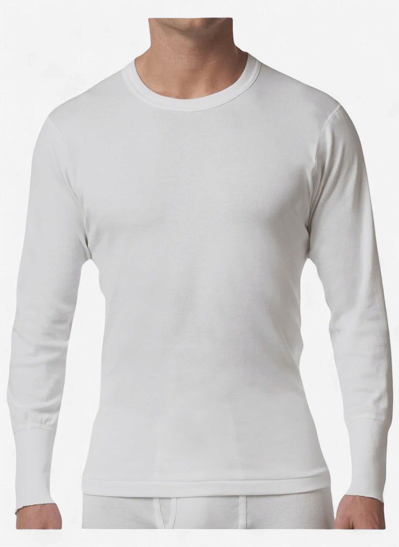 Stanfields Premium 100% Cotton LS Shirt, Colour: White, Size: S