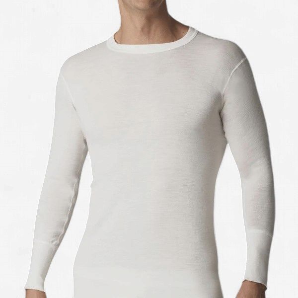 Stanfields Super Wash Wool 90% Merino Shirt, Colour: Cream, Size: S