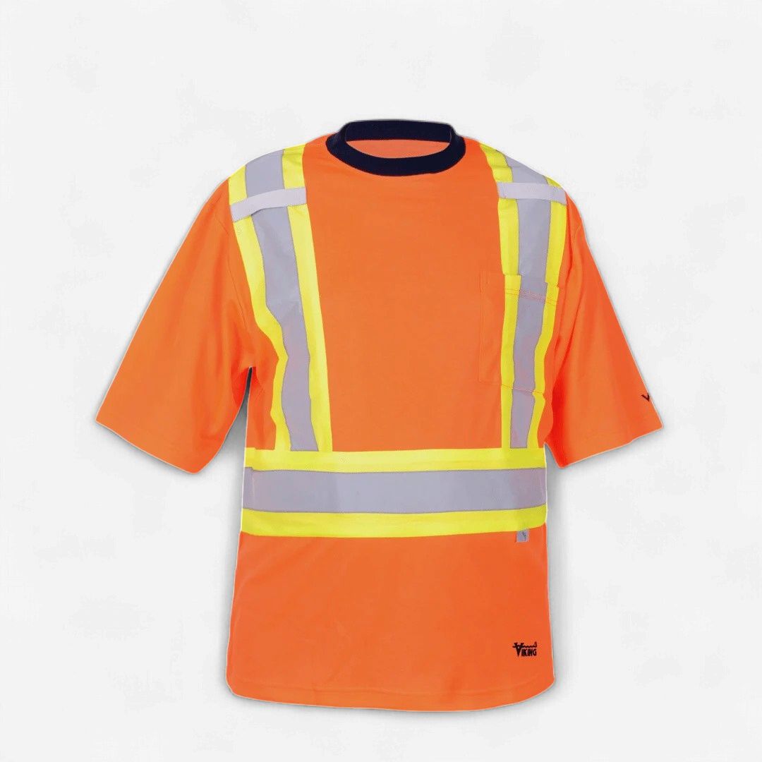 Viking Lined Cotton Safety T-Shirt, Size: S