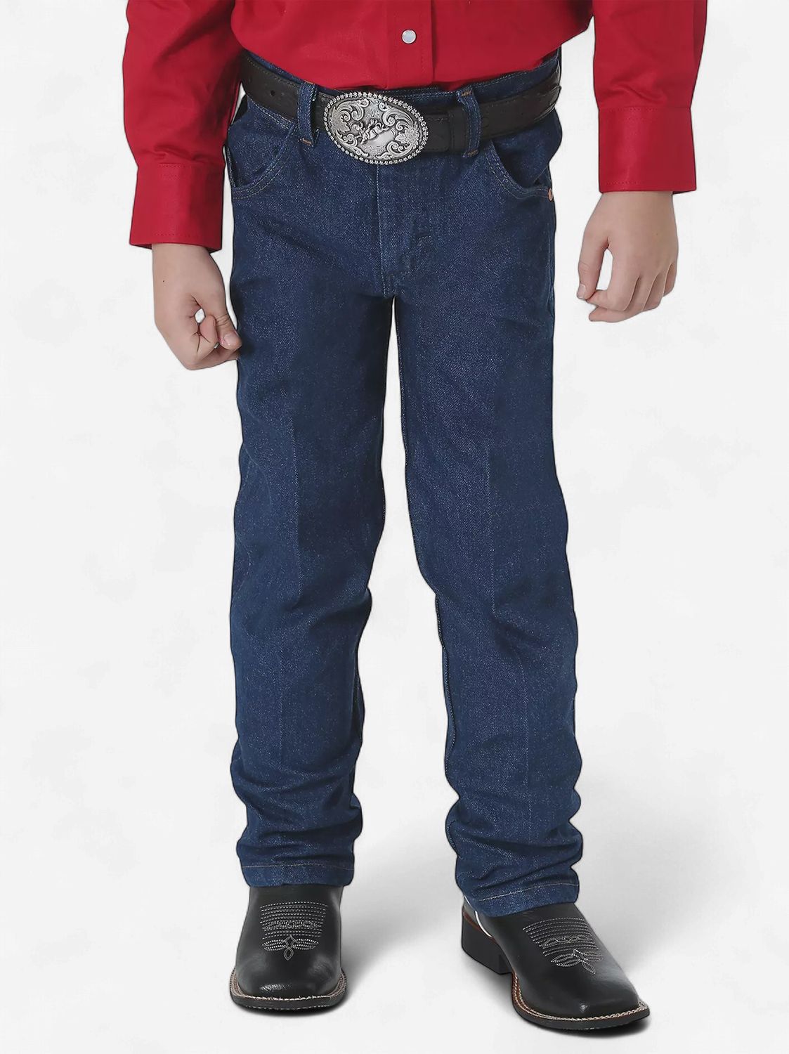 Wrangler Boys Original Cowboy Cut Blue Jean, Size: 6, Width: Regular